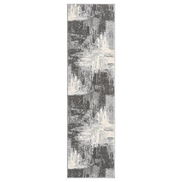 Obsidian Craft OBS33 Dark Charcoal Grey/Mid Grey/Light Silver/Ivory/Taupe Runner-Desire Rugs-Rug Love - The Most Loved Rug Store